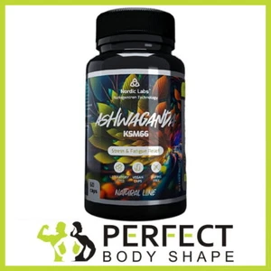 NORDIC LABS ASHWAGANDHA KSM66 60CAPS STRESS & FATIGUE RELIEF SLEEP SUPPORT - Picture 1 of 1
