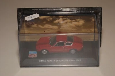 TT 1:43 ALTAYA IXO SIMCA ABARTH BERLINETTE 1300 1962 RED MINT BOXED - Photo 1/3