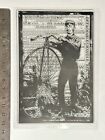 Clear rubber stamp Bike Vintage Penny Farthing Sailor Birthday Background Script