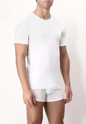 OFFERTA 3 PEZZI CAGI 1308 T-shirt Serafino in Cotone BIANCO