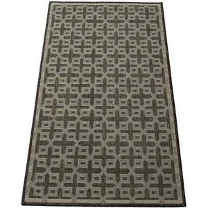 Modern Designer Floor Rug Sisal-look Silver Hatch Hard Wearing 80 x 150cm - Picture 1 of 1