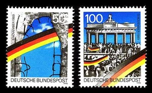1481 II - 1482 II Einzelmarken aus Block 22 ** (Jahrestag des Mauerfalls) - Picture 1 of 1