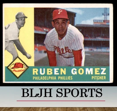 1960 Topps #82 Ruben Gomez Philadelphia Phillies (see pics) - Image 1 of 2