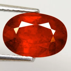 3.00Ct. Natural Spessartine Garnet Orangish Red Oval Unheated Namibia Sparkling - Picture 1 of 7