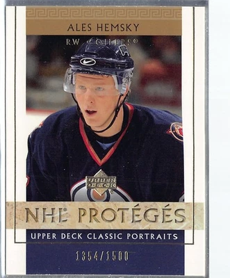 2002-03 Upper Deck Classic Portraits #113 Ales Hemsky RC /1500 - Image 1 of 2