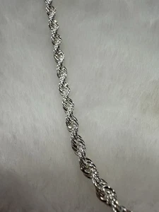 Neu Sterling Silber 3 mm Seil 20" Kette - Bild 1 von 4