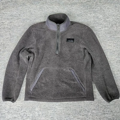 The North Face Campshire Sherpa Fleece Jacket Men's Medium Gray Full Zip - Image 1 of 4