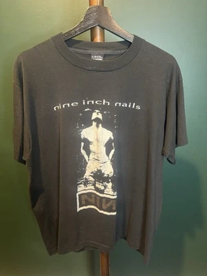1990 Nine Inch Nails Bootleg Vintage T Shirt Xl - Image 1 of 4