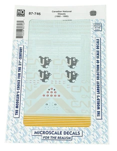 Calcomanía a microescala diésel de la nación canadiense (1992-1995) 87-746 - Imagen 1 de 3