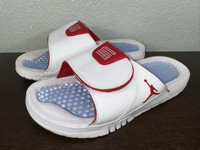 Sandalias Jordan Hydro XI Retro Slides Talla 8 Blanco Rojo Negro Azul AA1336-166 Foto 1 de 4