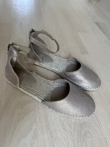 Nueva sandalia al tobillo Eileen Fisher para mujer Lala 9,5 alpargata de yute cremallera plana - Imagen 1 de 10