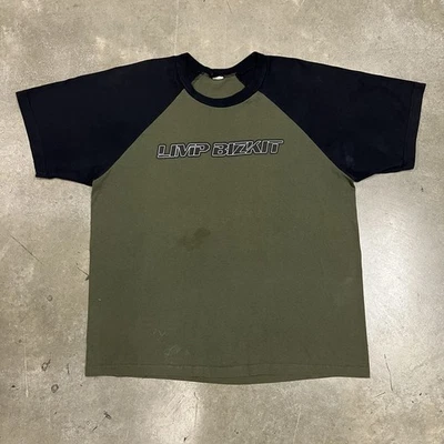 Vintage Limp Bizkit Band T Shirt Concert Tee Men's XL Thrashed Music Y2K Grunge - Image 1 of 4