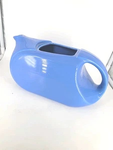 Jarra de agua vintage Art Deco Hall China para Westinghouse promoción 1930 8 tazas azul - Imagen 1 de 8