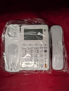 AT&T Corded Speakerphone Caller ID Call Waiting Large Display White Telephone - Zdjęcie 1 z 4