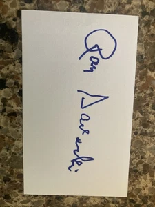 Ray Sadecki Signed 3x5 Index Card, 1964 World Series Champion, 20 Game Winner - Picture 1 of 1