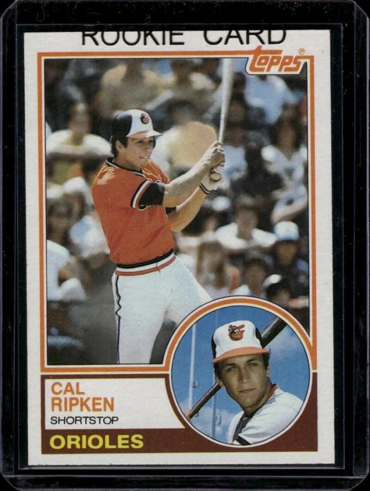 1983 Topps #163 Cal Ripken Jr. Baltimore Orioles cartão de beisebol quase perfeito-perfeito novato controle remoto - Imagem 1 de 2