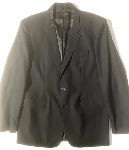 HELMUT LANG Mens Vtg Archive Blk Wool Blazer Jacket w Satin Trim sz 42 52 Italy - Picture 1 of 12