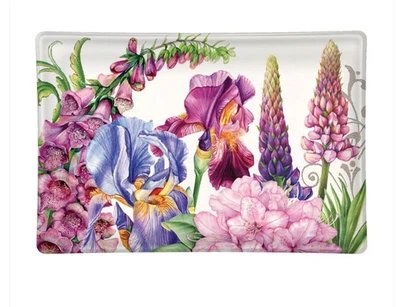 Jabonera de vidrio de jardín Michel Design Works Deborah’s bandeja para baratijas plato de dulces Foto 1 de 2