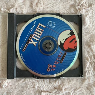 Official Red Hat Linux 5.0 OS 1997 CD 1 & 2 Vintage Software Discs - Image 1 of 3