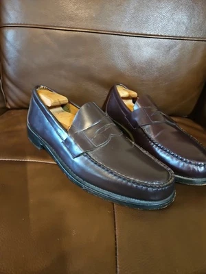 Brooks Brothers Men's 346 Burgundy Leather Loafers Size 12 D - Image 1 of 4