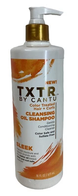 Cantu Txtr By Sleek Color Treated Hair + Curls Cleansing Oil Shampoo - 16 Fl... - Image 1 of 4