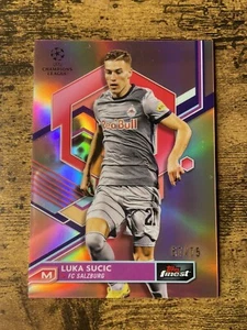 2022-23 Luka Sucic Topps Finest UEFA Rose Gold Refractor 28/75 FC Salzburg - Bild 1 von 3