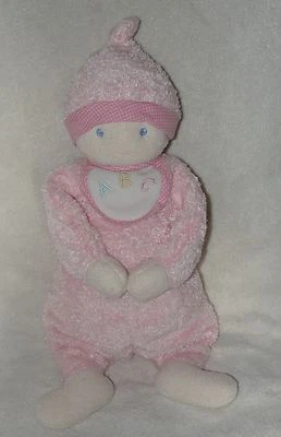 Douglas Cuddle Juguete Musical Bebé Muñeca Rosa ABC Babero Suave Cuna Cuerda Caja de Música Foto 1 de 2