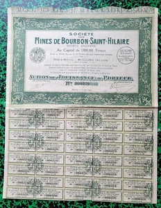 Dépt 03 - Bourbon St Hilaire - Ste Minière (Charbon & Schistes Bitumeux) de 1924 - Picture 1 of 1