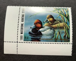 1989 OKLAHOMA - State Duck Stamp - Mint OG NH **GOVERNOR Ed.** ---- - Picture 1 of 2