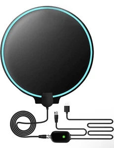 WeGuard TV Antenna, Amplified HD Digital Indoor TV Antenna, TV Aerial 120-150 Mi - Picture 1 of 7