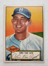 1952 Topps Chris Van Cuyk # 53 Brooklyn Dodgers