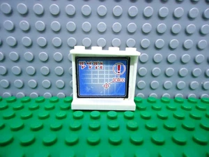 Lego 1 Blanco 1x3x4 Panel de Pared con Pegatina Coordenadas - Imagen 1 de 1