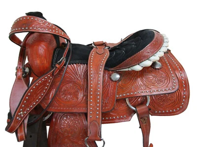 COMFY RIDING TRAIL HORSE 16 17 PLEASURE RANCH ROPER ROPING WESTERN TACK SADDLE - Image 1 of 4