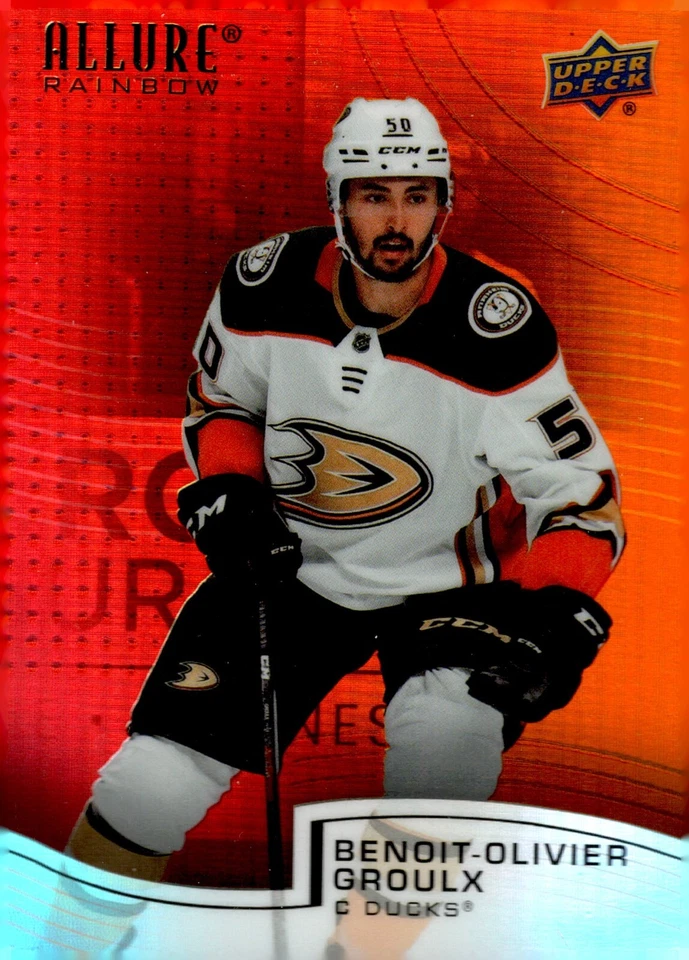 2021-22 UPPER DECK ALLURE RAINBOW RED / ORANGE #R-26 BENOIT-OLIVER GROULX - Image 1 of 1