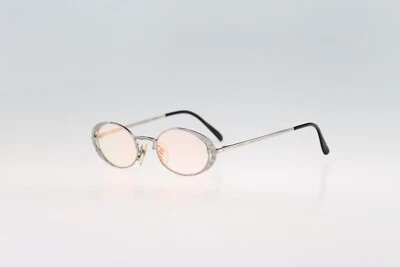 Junior Gaultier 58-4172 2, Vintage 90s silver oval sunglasses NOS - Image 1 of 4