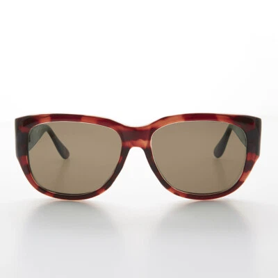 Big Square Tortoise Vintage Sunglass Brown Lens - Anna - Image 1 of 3