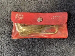 Vintage Allen Head 7 PC. Junior Hex Key Set No. 604 in Original Pouch - Picture 1 of 8