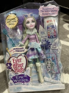 New - Ever After High Doll CRYSTAL WINTER Epic Winter 2016 Daughter of SnowQueen - Picture 1 of 9