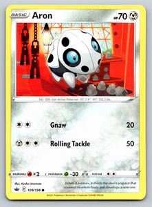 Carta Pokémon Aron 109/198 Common Chilling Reign - Casi Nueva - Imagen 1 de 2