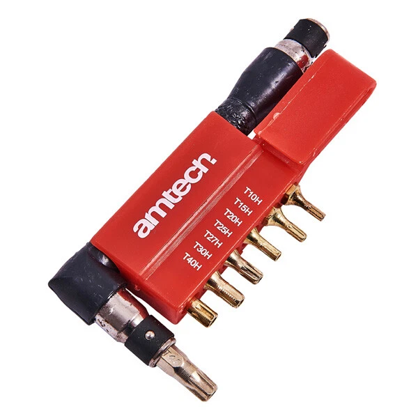 Amtech 9pc Offset Tamerproof Torx Bit Set I9200