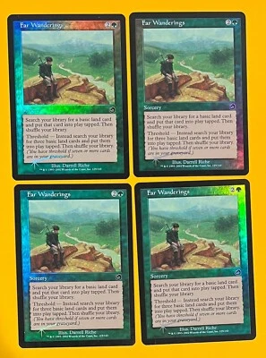 MTG FAR WANDERINGS (FOIL) (x 4) Torment (OldManMTG 004-851) - Image 1 of 2