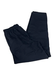 Hanes ComfortBlend EcoSmart Fleece Pants, Black, Men’s Size Medium - Picture 1 of 2