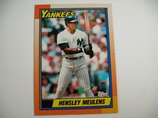 1990 Topps Baseball ⚾ Hensley Meulens - New York Yankees  - Card #83 - Rookie