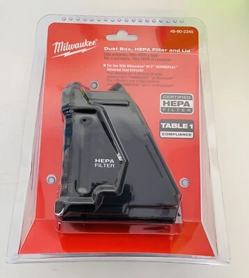 Milwaukee 49-90-2340 M12 Hammervac Dust Box, Filter & Lid New - Image 1 of 3