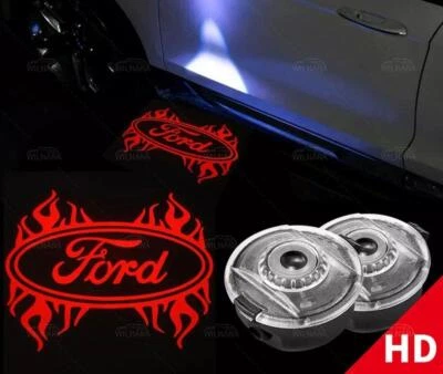 2×Led Side Rearview Mirror Welcome Shadow Lights For Ford EXPLORER 2011-19 LED - Image 1 of 4