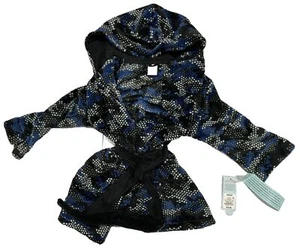 Cat & Jack | Boy's Soft Plush Cozy Robe | Blue/Black/Grey/Green | Size: XS (4/5) - Picture 1 of 3