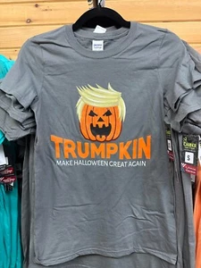 MAKE HALLOWEEN GREAT AGAIN - TRUMP - 2024 - UNISEX TSHIRT TRUMPKIN Election 2024 - Picture 1 of 2