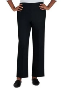 Alfred Dunner Classic Pull-on Pants Dress Black NWT $42 Plus Size 22W - Picture 1 of 1
