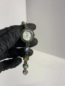 Ladies Fashion Watch Jewels Quartz Silver Tone Bezel Stainless Steel not tested - Picture 1 of 4