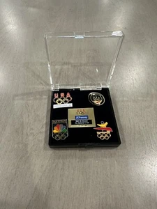 1992 JCPenny US Olympic Pin Collector's Set in Case - Lot of 5 Pins - Picture 1 of 4